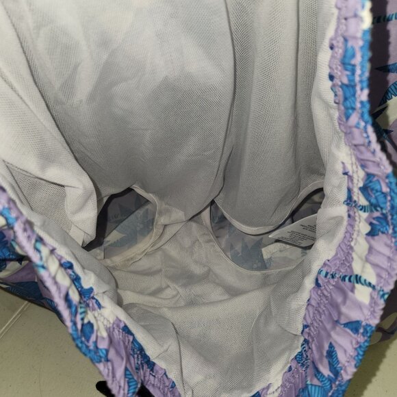 Coast Clothing Purple Tropical Palm Tree Swim Shorts Mens Size L With Mesh Linin - Picture 5 of 8